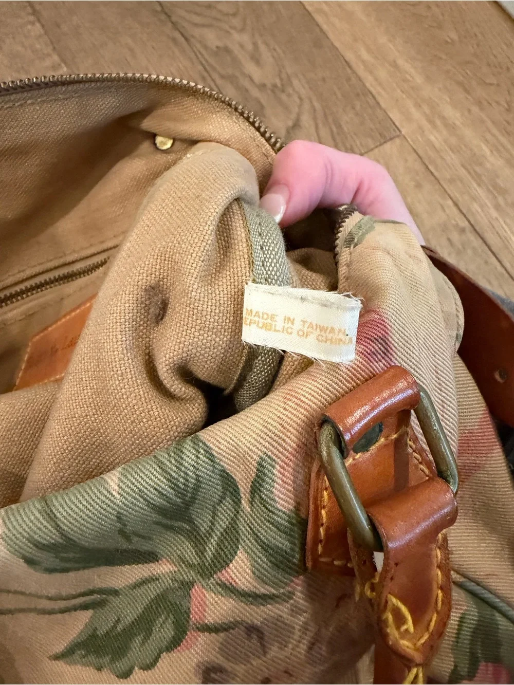 Vintage Ralph Lauren Tapestry Bag Purse Floral Satchel Embroidered Rare Speedy